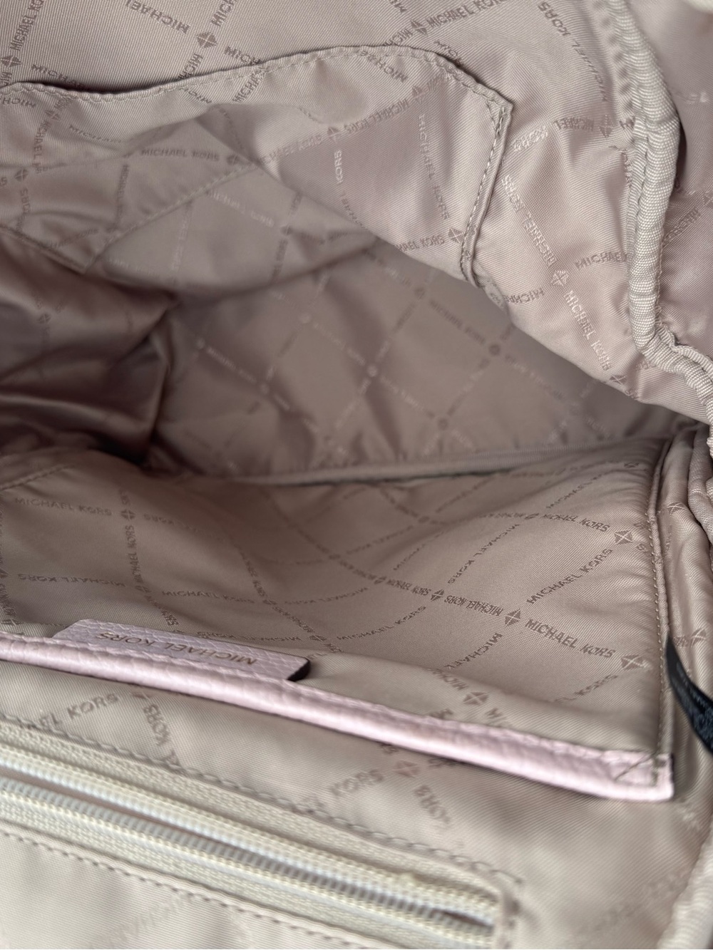 Michael Kors Erin Pink Pebbled Leather Studded Backpack - Picture 6 of 6